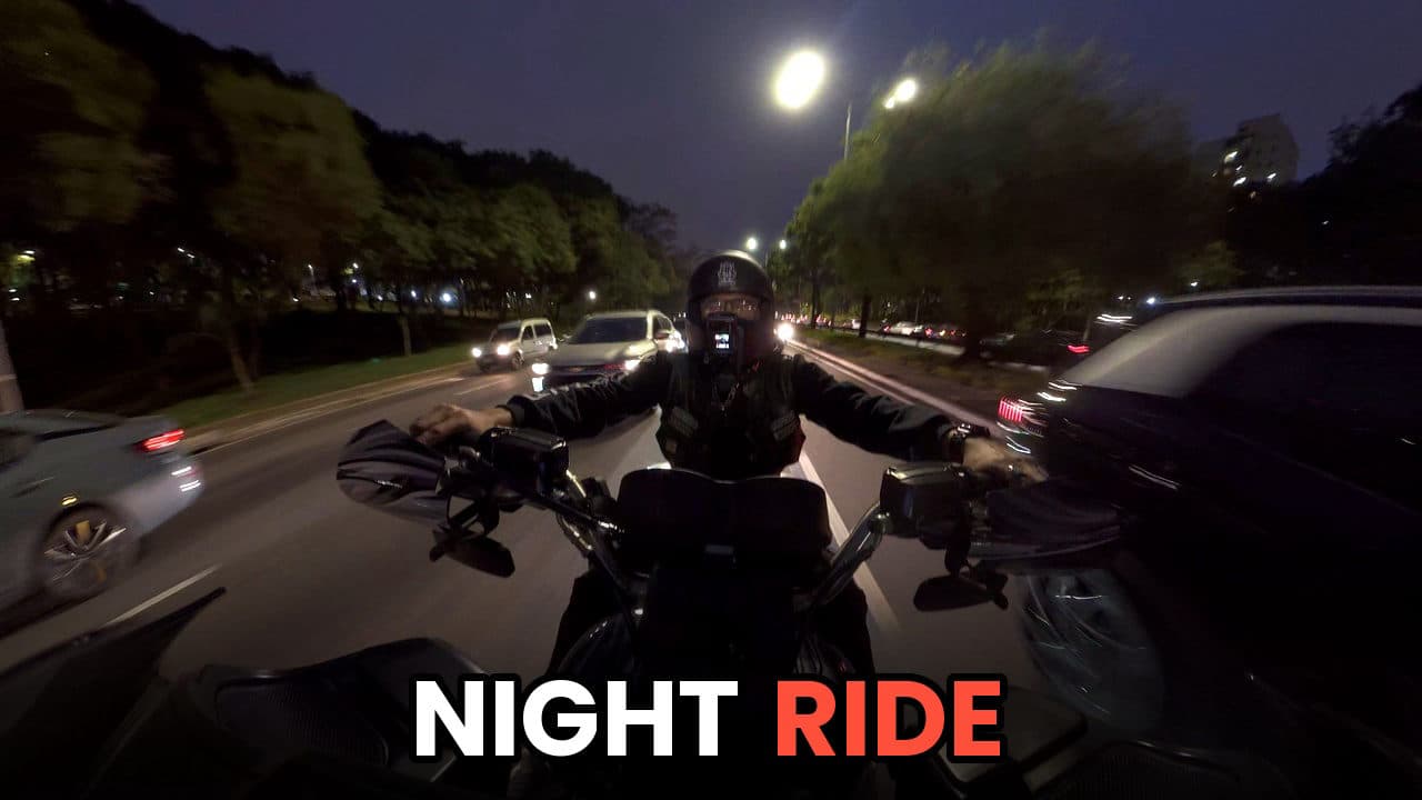 Rolê Noturno de Moto | POV 360°