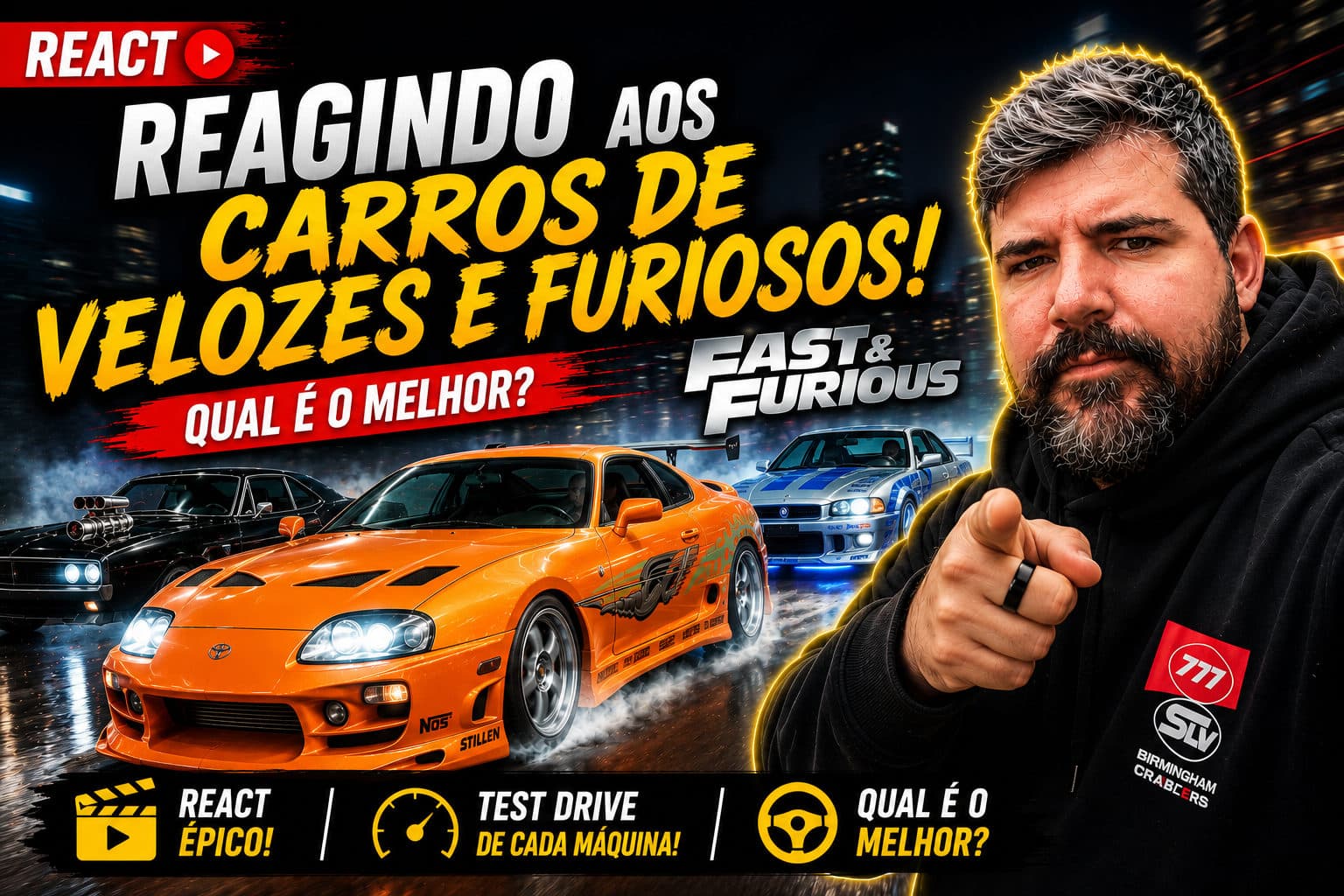Reagindo ao CARWOW com os carros REAIS do Velozes e Furiosos — o resultado vai te CHOCAR